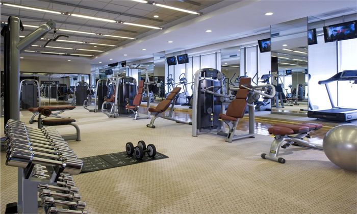 Phòng gym được trang bị máy móc hiện đại